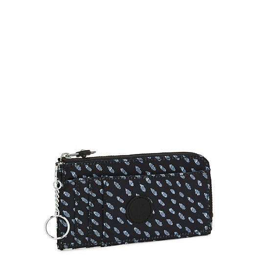 Kipling Dafni Printed Wallet Portefeuille Zwart Wit | BE 2175UZ